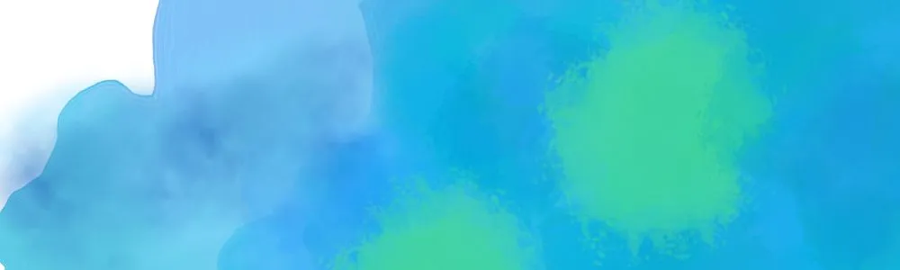 明るいブルーやグリーンのモヤの画像